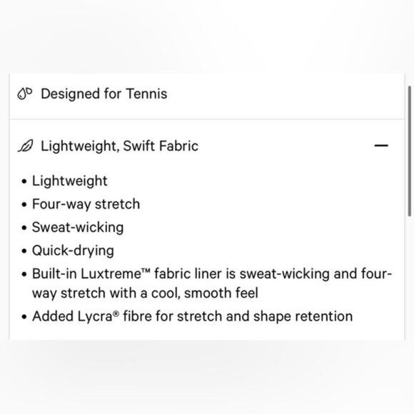 Lululemon Lightweight High-Rise Tennis Skirt True Navy size 12 - Picture 14 of 16